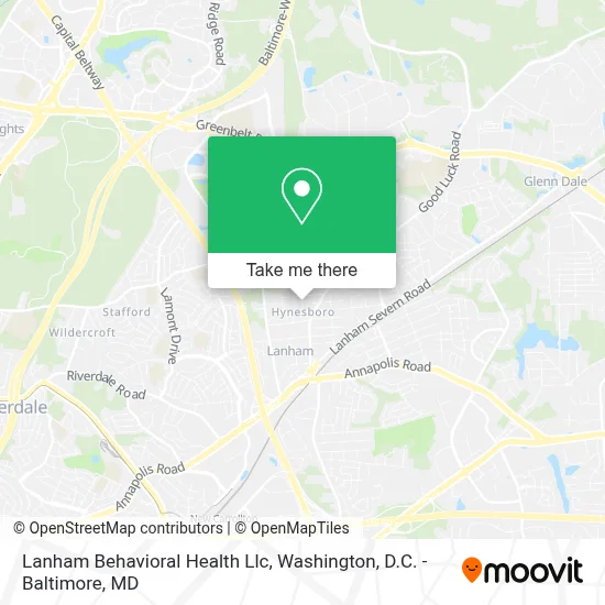 Lanham Behavioral Health Llc map