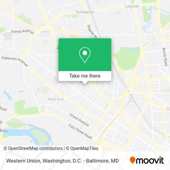Western Union map