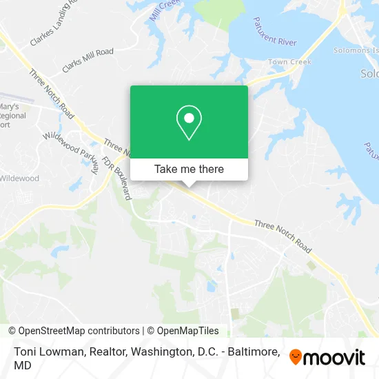 Toni Lowman, Realtor map