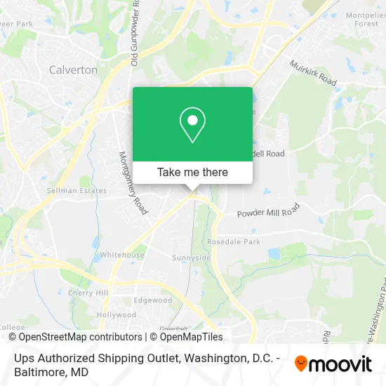 Ups Authorized Shipping Outlet map