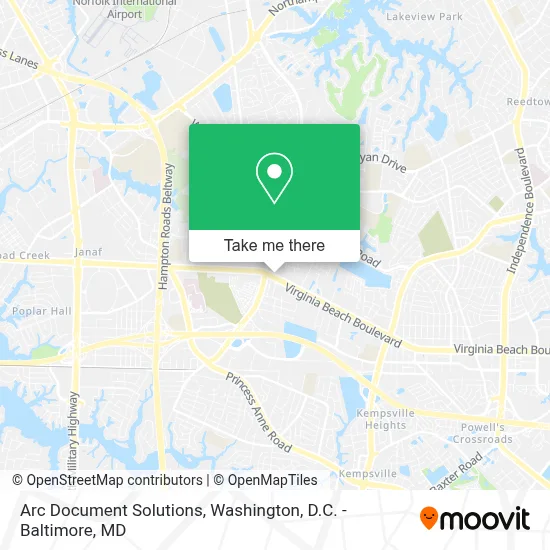 Arc Document Solutions map