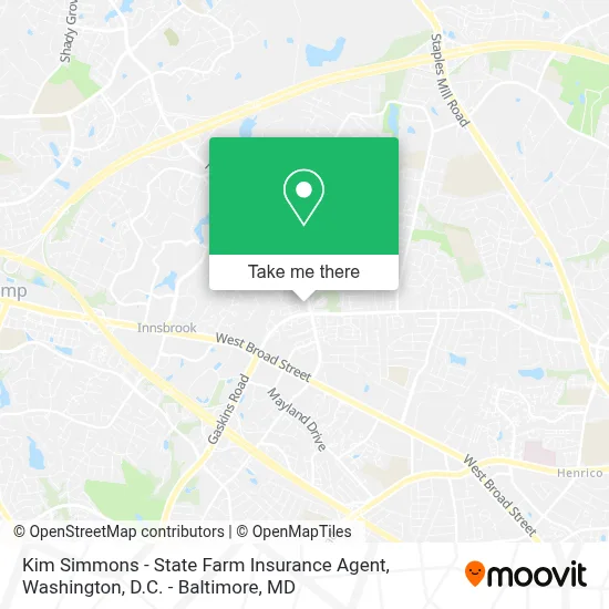 Kim Simmons - State Farm Insurance Agent map