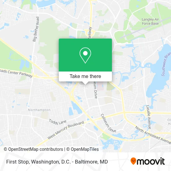 First Stop map
