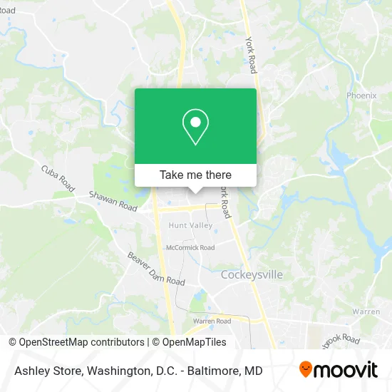 Ashley Store map