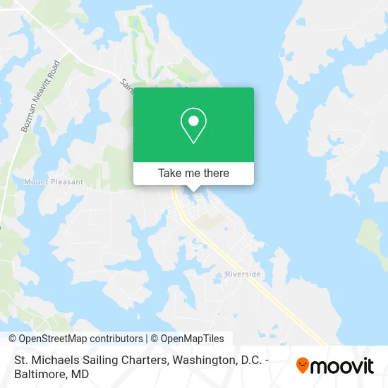 St. Michaels Sailing Charters map