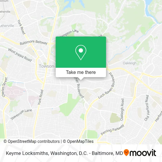 Keyme Locksmiths map