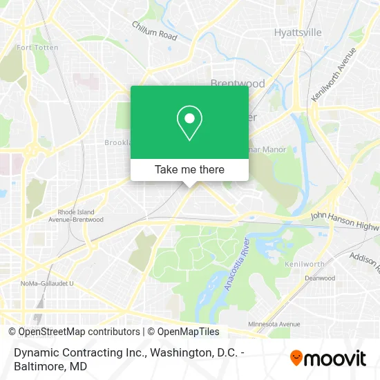 Dynamic Contracting Inc. map