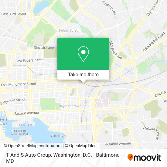 T And S Auto Group map
