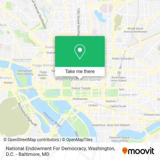 National Endowment For Democracy map