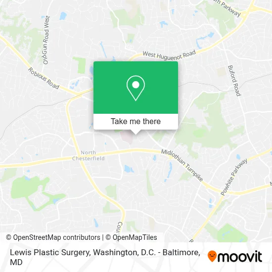 Lewis Plastic Surgery map