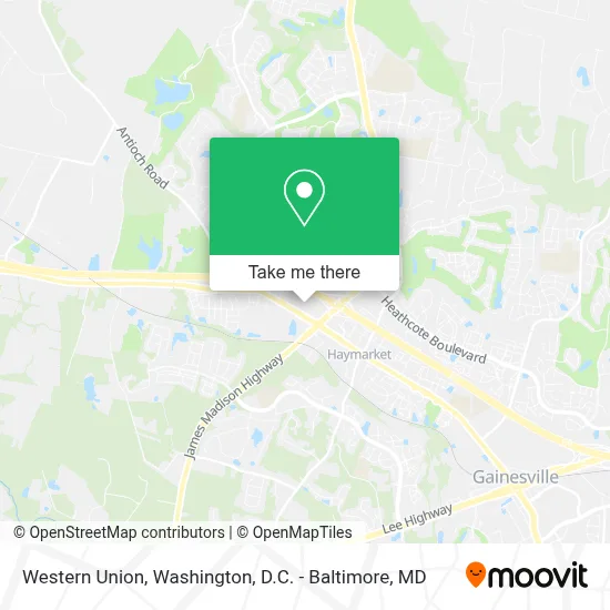 Western Union map