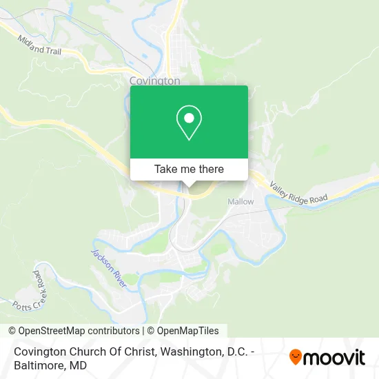 Covington Church Of Christ map