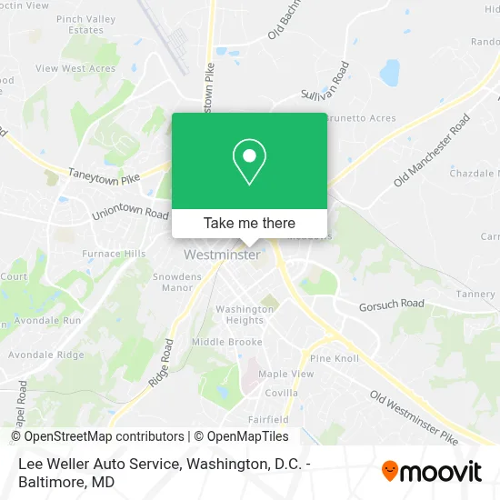 Lee Weller Auto Service map