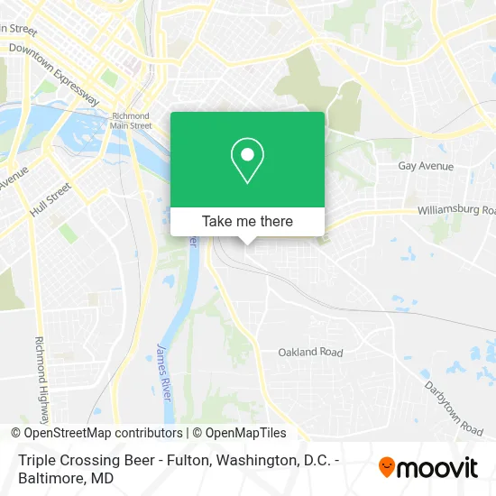 Triple Crossing Beer - Fulton map