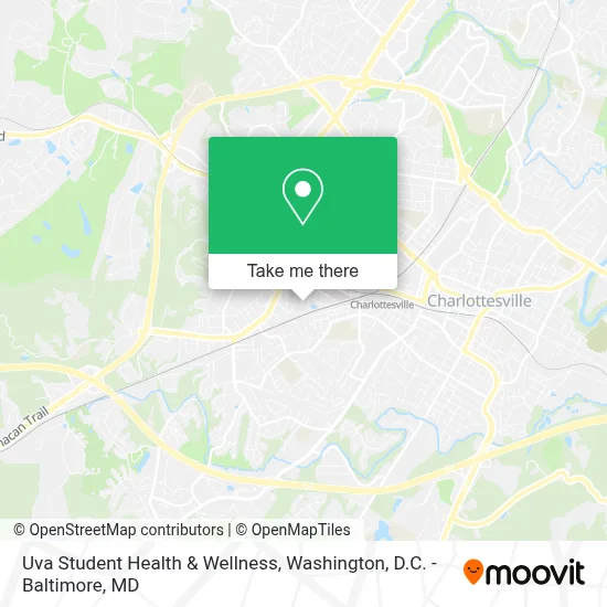Uva Student Health & Wellness map
