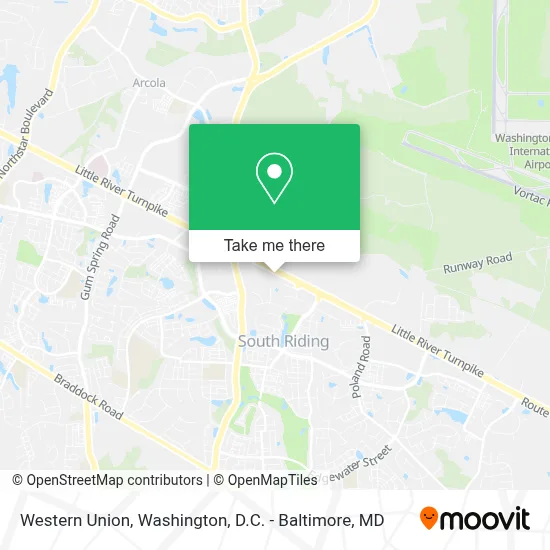 Western Union map