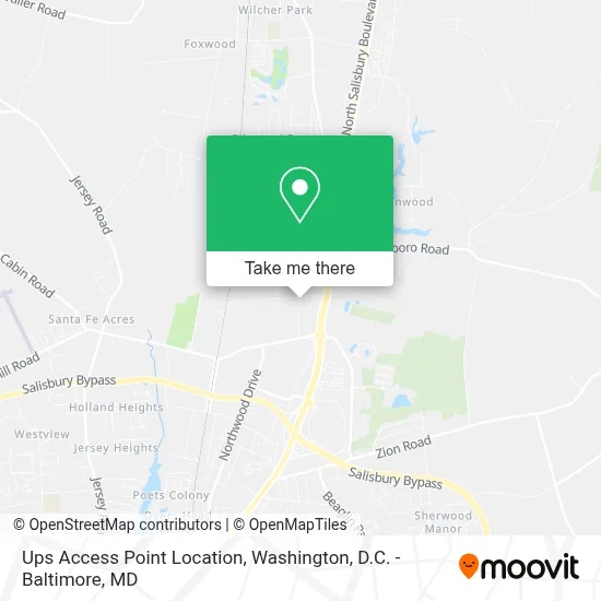Ups Access Point Location map
