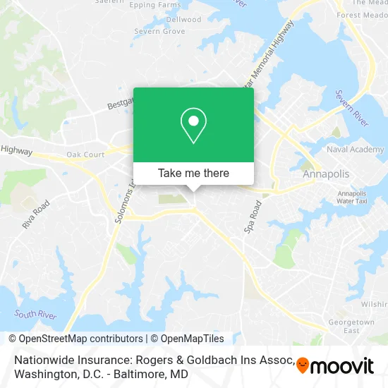 Nationwide Insurance: Rogers & Goldbach Ins Assoc map