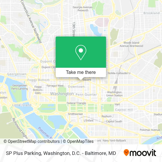 SP Plus Parking map