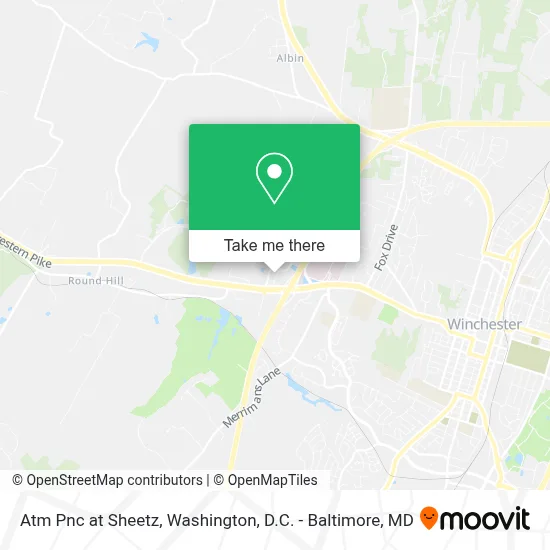 Atm Pnc at Sheetz map
