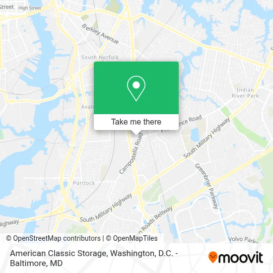 American Classic Storage map