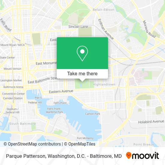 Parque Patterson map