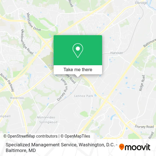 Specialized Management Service map