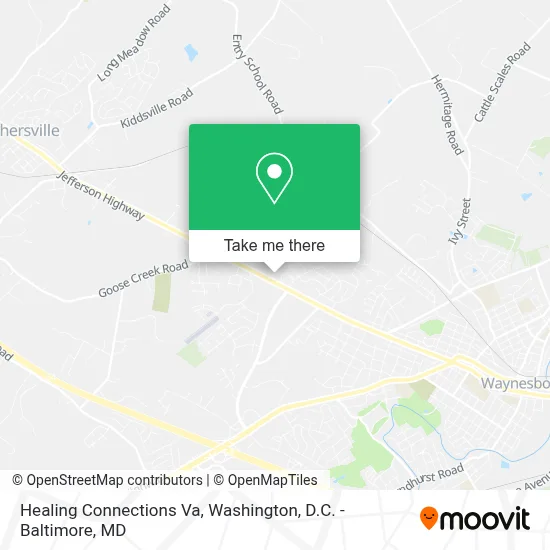 Healing Connections Va map