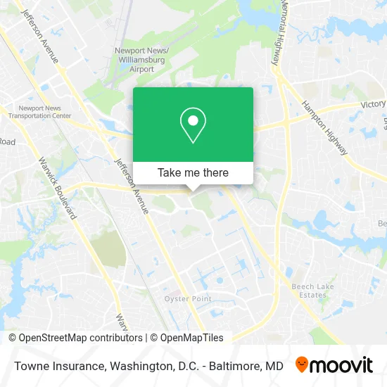 Towne Insurance map