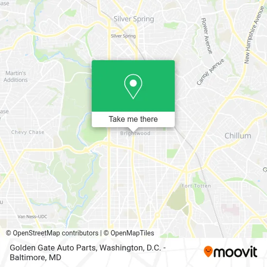 Golden Gate Auto Parts map