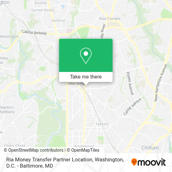 Ria Money Transfer Partner Location map