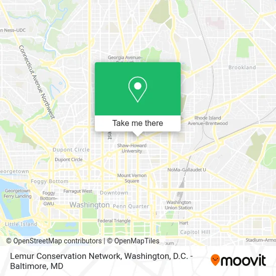 Lemur Conservation Network map