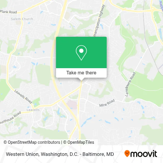 Western Union map