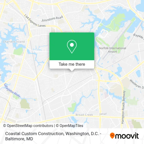 Coastal Custom Construction map