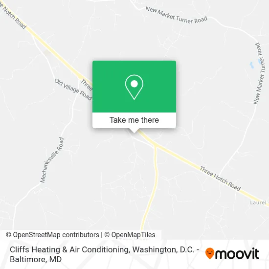 Cliffs Heating & Air Conditioning map