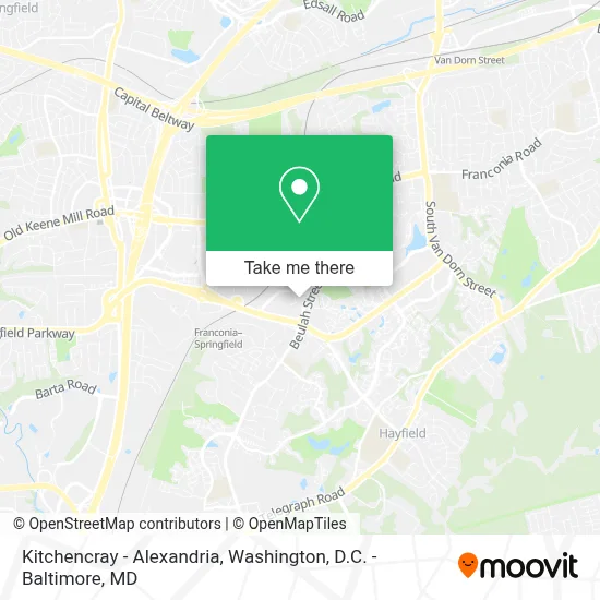 Kitchencray - Alexandria map
