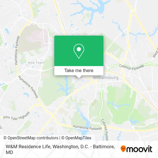 W&M Residence Life map