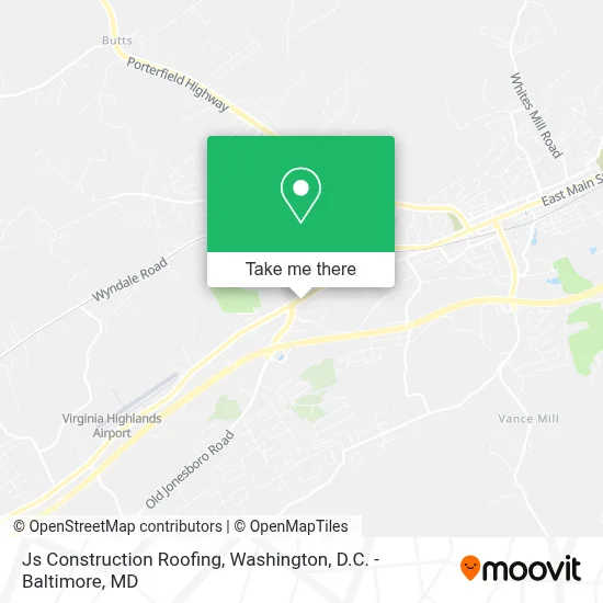 Js Construction Roofing map