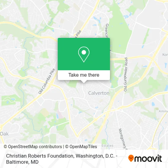 Christian Roberts Foundation map