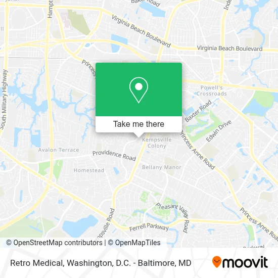 Retro Medical map