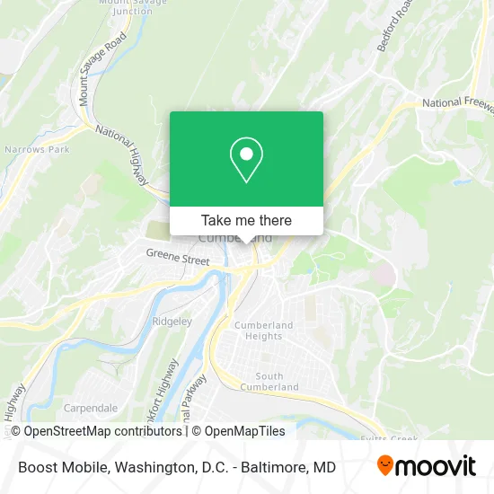 Boost Mobile map