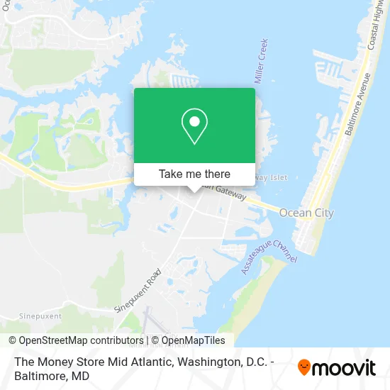 The Money Store Mid Atlantic map
