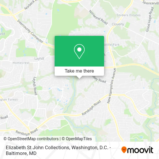 Elizabeth St John Collections map
