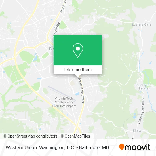 Western Union map