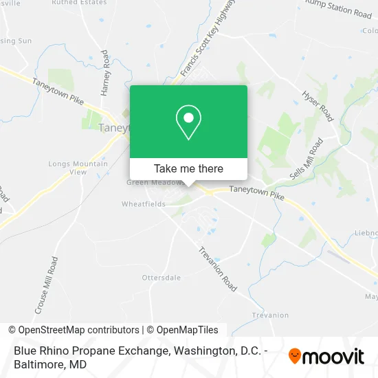 Blue Rhino Propane Exchange map