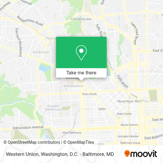 Western Union map
