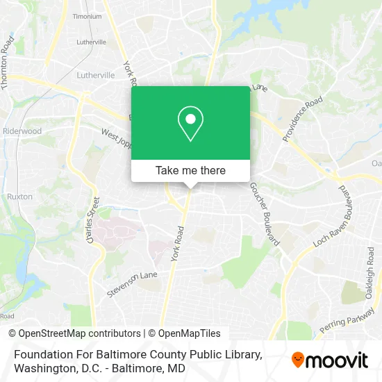 Foundation For Baltimore County Public Library map