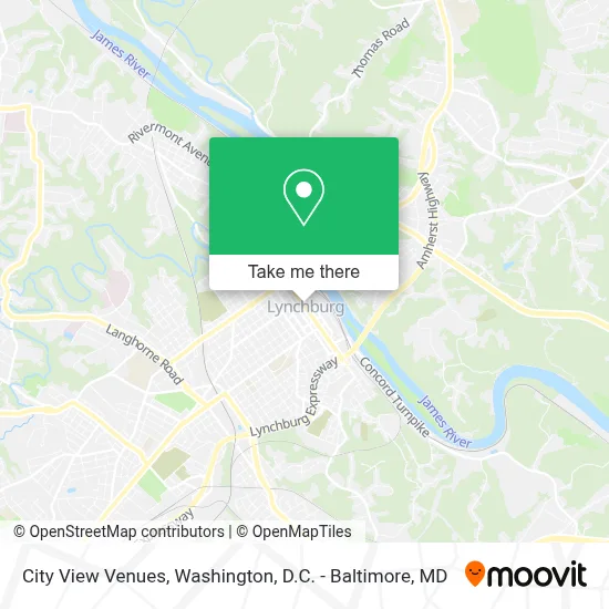 City View Venues map
