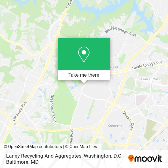 Laney Recycling And Aggregates map