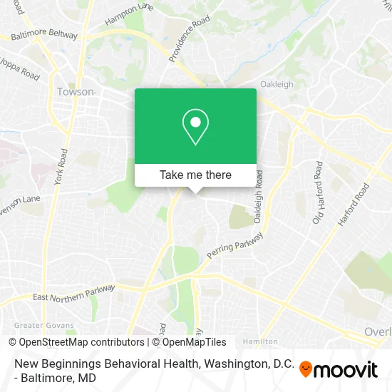 New Beginnings Behavioral Health map